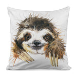 Watercolor Sloth Print Pillow Cover