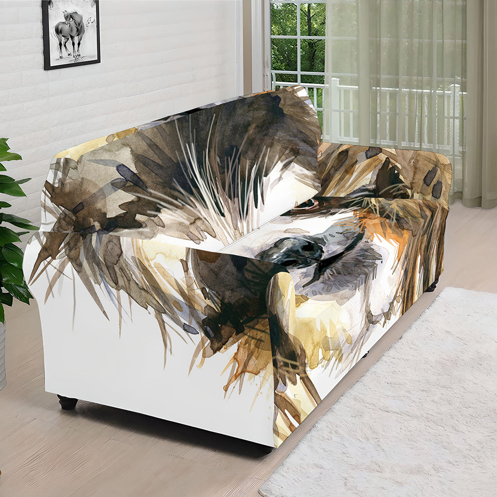 Watercolor Sloth Print Sofa Cover