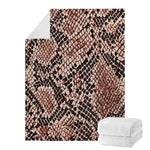 Watercolor Snakeskin Print Blanket