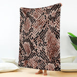 Watercolor Snakeskin Print Blanket