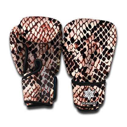 Watercolor Snakeskin Print Boxing Gloves