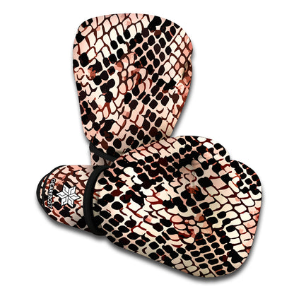 Watercolor Snakeskin Print Boxing Gloves