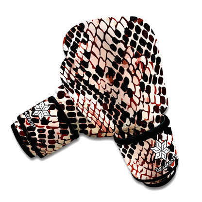 Watercolor Snakeskin Print Boxing Gloves