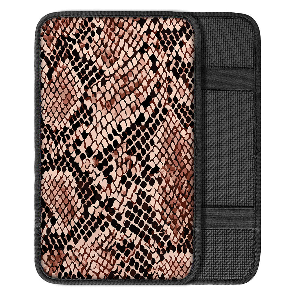 Watercolor Snakeskin Print Car Center Console Cover