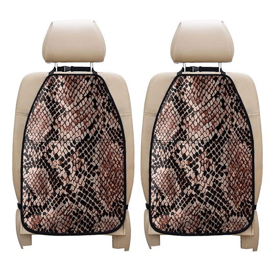 Watercolor Snakeskin Print Car Seat Organizers
