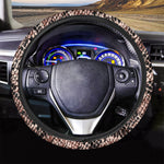 Watercolor Snakeskin Print Car Steering Wheel Cover