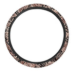 Watercolor Snakeskin Print Car Steering Wheel Cover