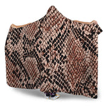 Watercolor Snakeskin Print Hooded Blanket