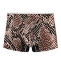 Watercolor Snakeskin Print Men's Boxer Briefs