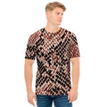 Watercolor Snakeskin Print Men's T-Shirt