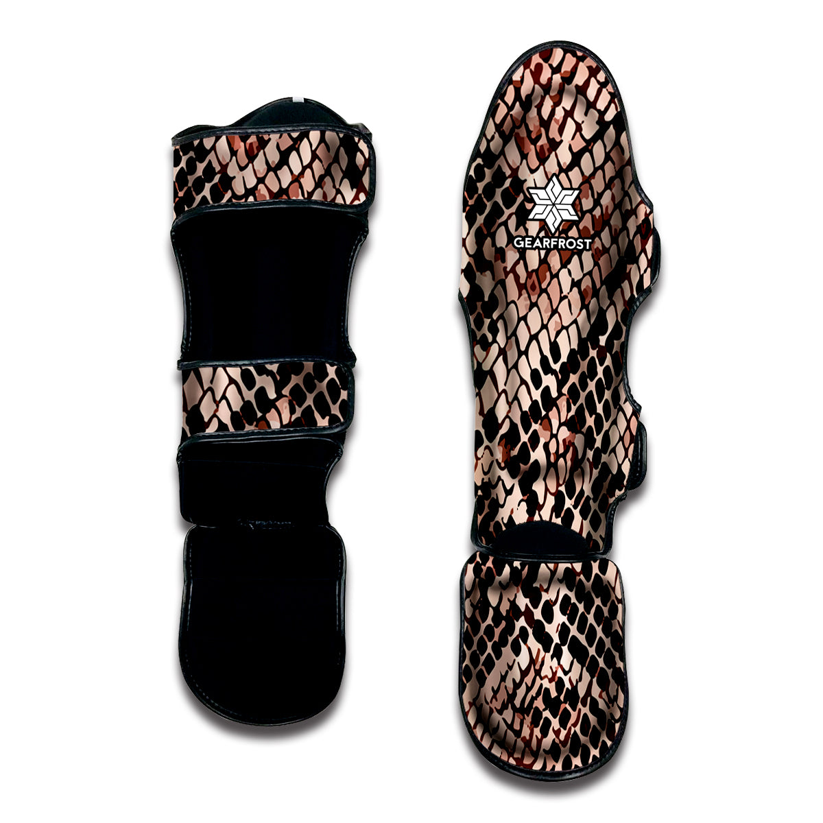 Watercolor Snakeskin Print Muay Thai Shin Guard