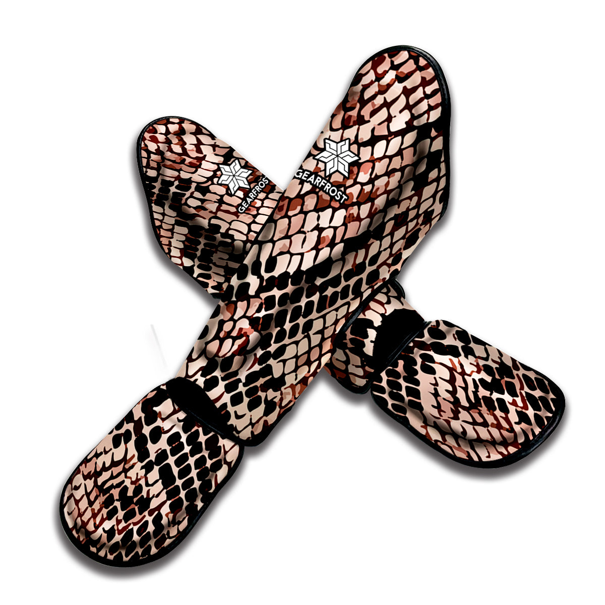 Watercolor Snakeskin Print Muay Thai Shin Guard