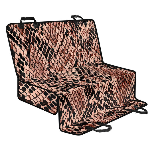 Watercolor Snakeskin Print Pet Car Back Seat Cover