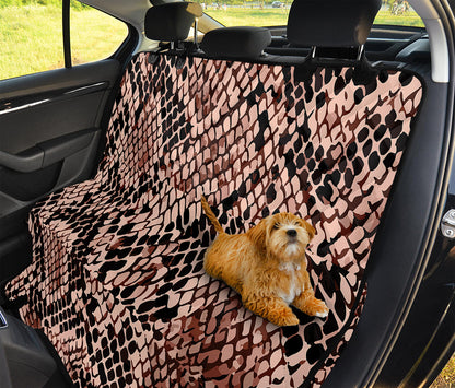Watercolor Snakeskin Print Pet Car Back Seat Cover