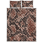 Watercolor Snakeskin Print Quilt Bed Set
