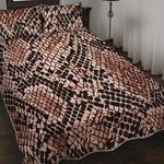 Watercolor Snakeskin Print Quilt Bed Set