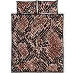 Watercolor Snakeskin Print Quilt Bed Set