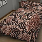 Watercolor Snakeskin Print Quilt Bed Set