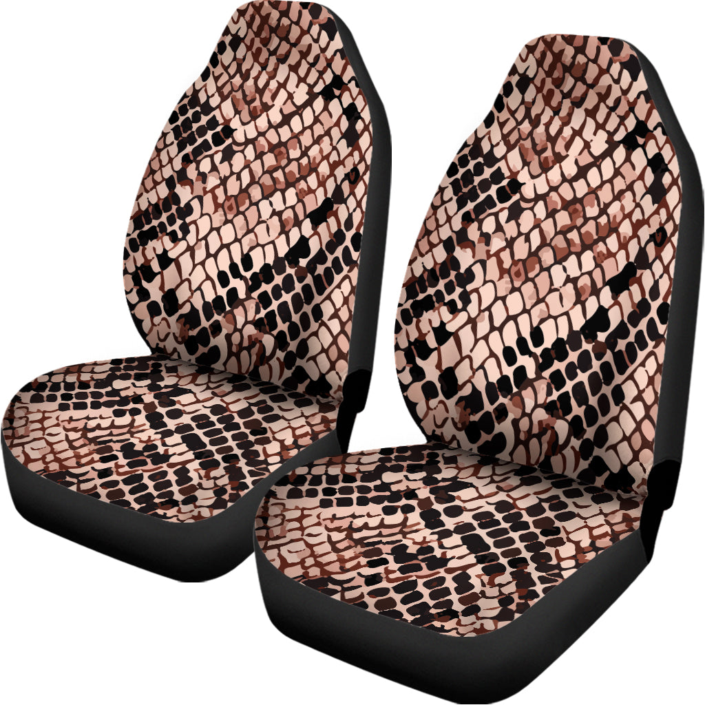 Watercolor Snakeskin Print Universal Fit Car Seat Covers