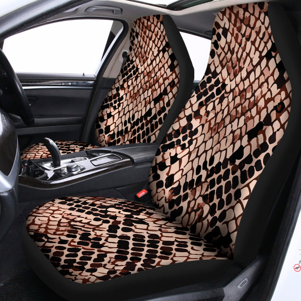 Watercolor Snakeskin Print Universal Fit Car Seat Covers