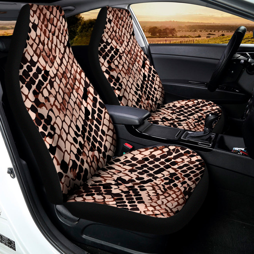 Watercolor Snakeskin Print Universal Fit Car Seat Covers