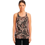 Watercolor Snakeskin Print Women's Racerback Tank Top