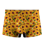Watercolor Sunflower Pattern Print Men's Boxer Briefs