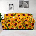 Watercolor Sunflower Pattern Print Sofa Cover