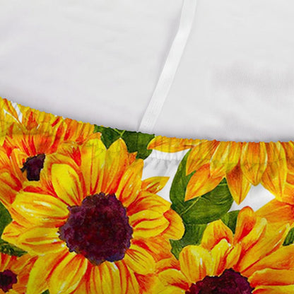 Watercolor Sunflower Pattern Print Sofa Cover