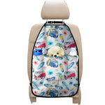 Watercolor Surfing Pattern Print Car Seat Organizers