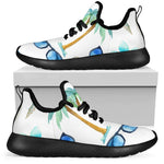 Watercolor Surfing Pattern Print Mesh Knit Shoes GearFrost