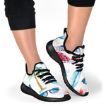 Watercolor Surfing Pattern Print Mesh Knit Shoes GearFrost