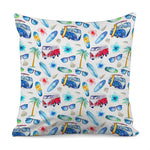 Watercolor Surfing Pattern Print Pillow Cover