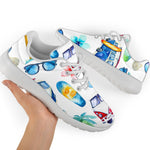 Watercolor Surfing Pattern Print Sport Shoes GearFrost