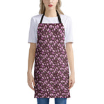 Watercolor Sweet Pea Pattern Print Apron