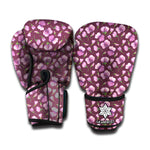 Watercolor Sweet Pea Pattern Print Boxing Gloves