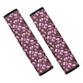 Watercolor Sweet Pea Pattern Print Car Seat Belt Covers