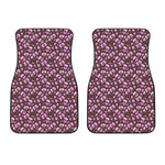 Watercolor Sweet Pea Pattern Print Front Car Floor Mats