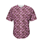 Watercolor Sweet Pea Pattern Print Men's Baseball Jersey
