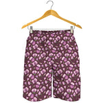 Watercolor Sweet Pea Pattern Print Men's Shorts