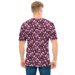 Watercolor Sweet Pea Pattern Print Men's T-Shirt