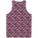 Watercolor Sweet Pea Pattern Print Men's Tank Top