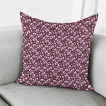 Watercolor Sweet Pea Pattern Print Pillow Cover