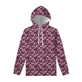Watercolor Sweet Pea Pattern Print Pullover Hoodie