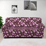 Watercolor Sweet Pea Pattern Print Sofa Cover