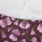 Watercolor Sweet Pea Pattern Print Sofa Cover