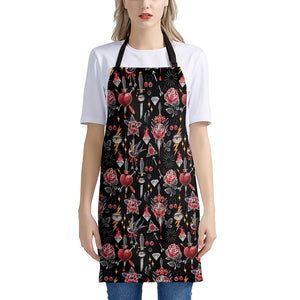 Watercolor Tattoo Print Apron