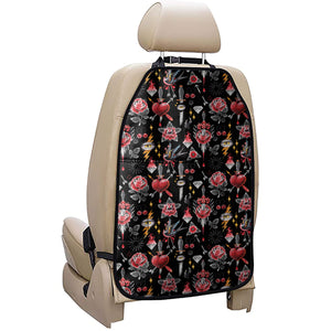 Watercolor Tattoo Print Car Seat Organizers