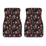 Watercolor Tattoo Print Front Car Floor Mats