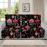 Watercolor Tattoo Print Futon Protector